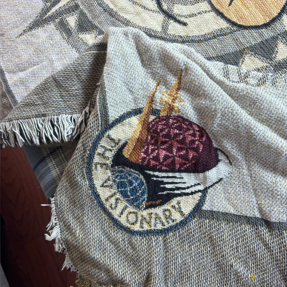 Mickey Mouse Walt Disney 100 Years Of Magic Tapestry Woven Throw Blanket Cotton